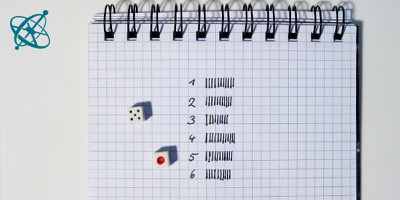 Sciensation hands-on experiment for school: Rolling the dice ( maths, probability, probability distribution, sample size, statistics, stochastic)