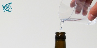 Sciensation hands-on experiment for school: Beer bottle flute ( physics, sound, standing waves)