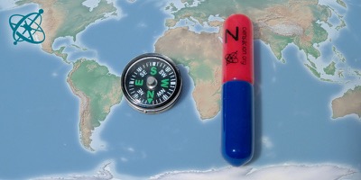 Sciensation hands-on experiment for school: Where is the Earth's magnetic north pole? ( physics, geography, magnetism, magnetic field, critical thinking)